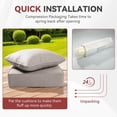 thumbnail image 6 of Gymojoy 24 in. x 24 in. x 6 in.Deep Seat Cushion Set, Olefin 10-Piece Deep Seating Outdoor Replacement Lounge Chair loveseat Sofa Cushion in Beige, 6 of 6