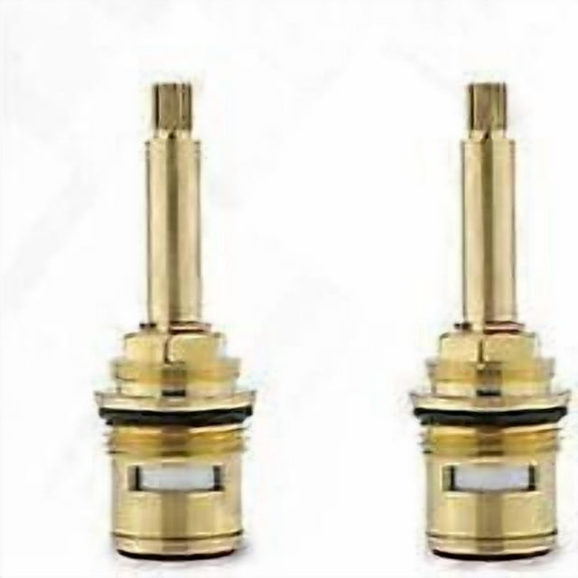2Pcs Brass Ceramic Faucet Valves Replacement Faucet Cartridges(Red+Blue)