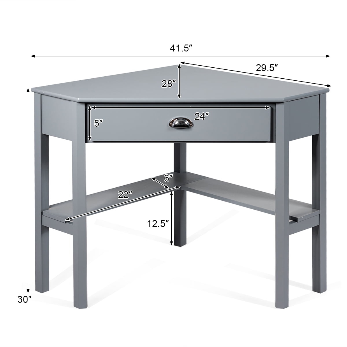 costway corner desk