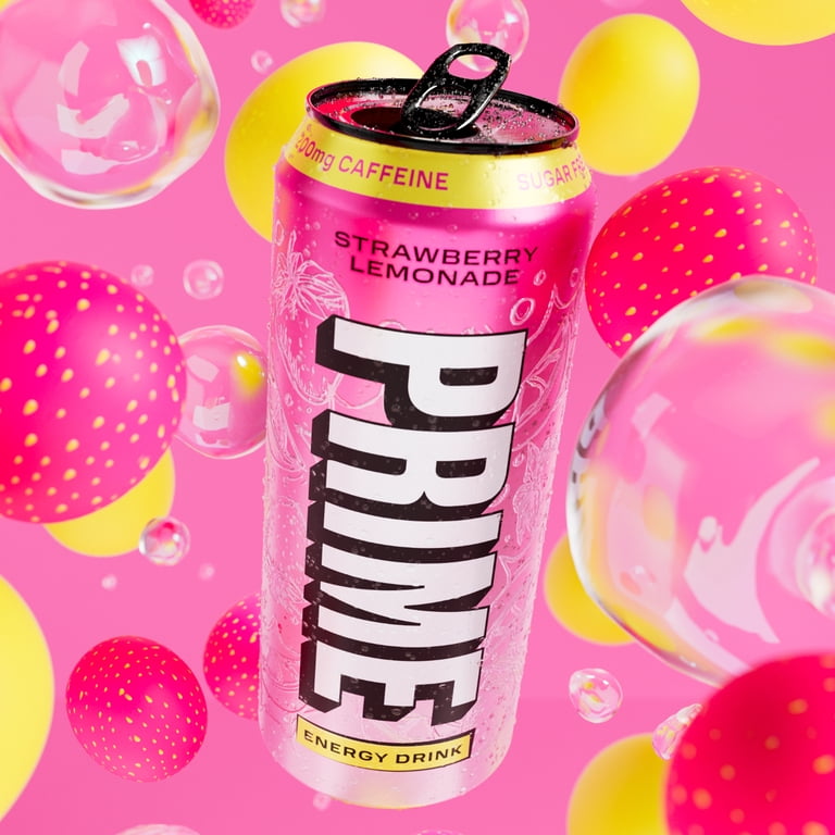 PRIME Energy Drink Strawberry Lemonade, 16 fl oz, 12 Pack photo 7