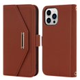 thumbnail image 3 of Decase Cover For iPhone 12 Mini,Card Wallet Phone Bag with Detachable Crossbody Strap,Card Slot Holder,PU Leather Pocket Folio Purse Flip Phone Case,brown, 3 of 6