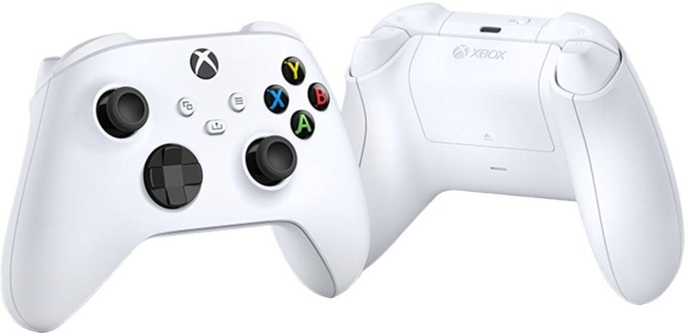 2020 New Xbox 512GB SSD Console - White Xbox Console and Wireless Controller with Two Xbox Robot White Wireless Controllers