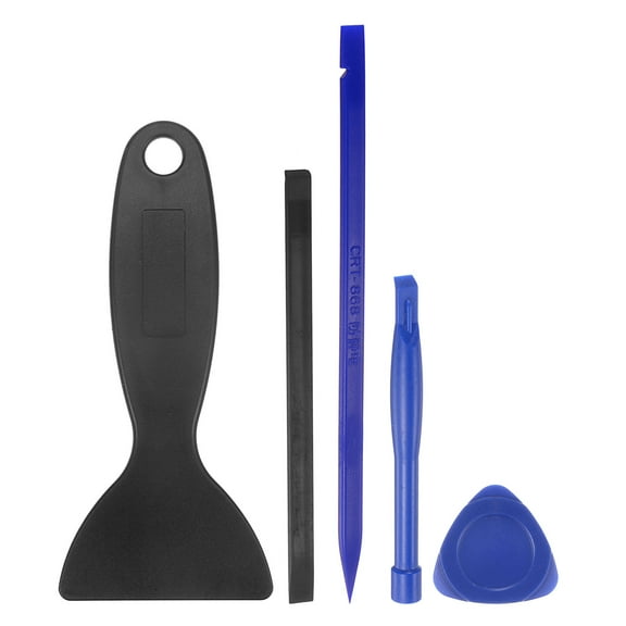 Uxcell 5 in 1 Set Electronics Repair Tool Kit Plastic Scraper Bar Set for Screen