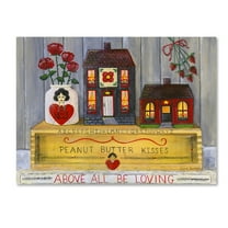 Trademark Fine Art 'Above All Be Loving' Canvas Art by Cheryl Bartley
