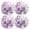 Purple, variant on Ryvnso Flowers Purple Round Plate Mats Dining Table Placemat Set of 4 for Holiday Decoration