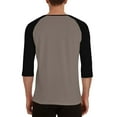 thumbnail image 7 of Summer Spring Henley Shirts for Men Raglan 3/4 Sleeve Jersey Top Baseball T-Shirts Casual Cotton Sport Athletic Tee, 7 of 7