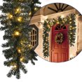 thumbnail image 6 of Penkiiy 8.8Feet Christmas Garland for Decorations,Christmas Artificial Wine Soft Greenery Pine Garlands Decoration for Home Garden Indoor Outdoor Decorations, 6 of 9