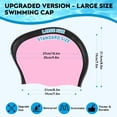 thumbnail image 2 of Gorro de baño VIRSIDI grande para cabello largo para adultos con pinza nasal, paquete de 2, 2 of 7