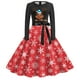 thumbnail image 4 of Vestidos Casuales Para Mujer Vestido de Manga Larga Con Cuello Redondo Para Mujer, Vestido de Fiesta de Noche, Graduación, Playa, Navidad, Años 50, 4 of 4