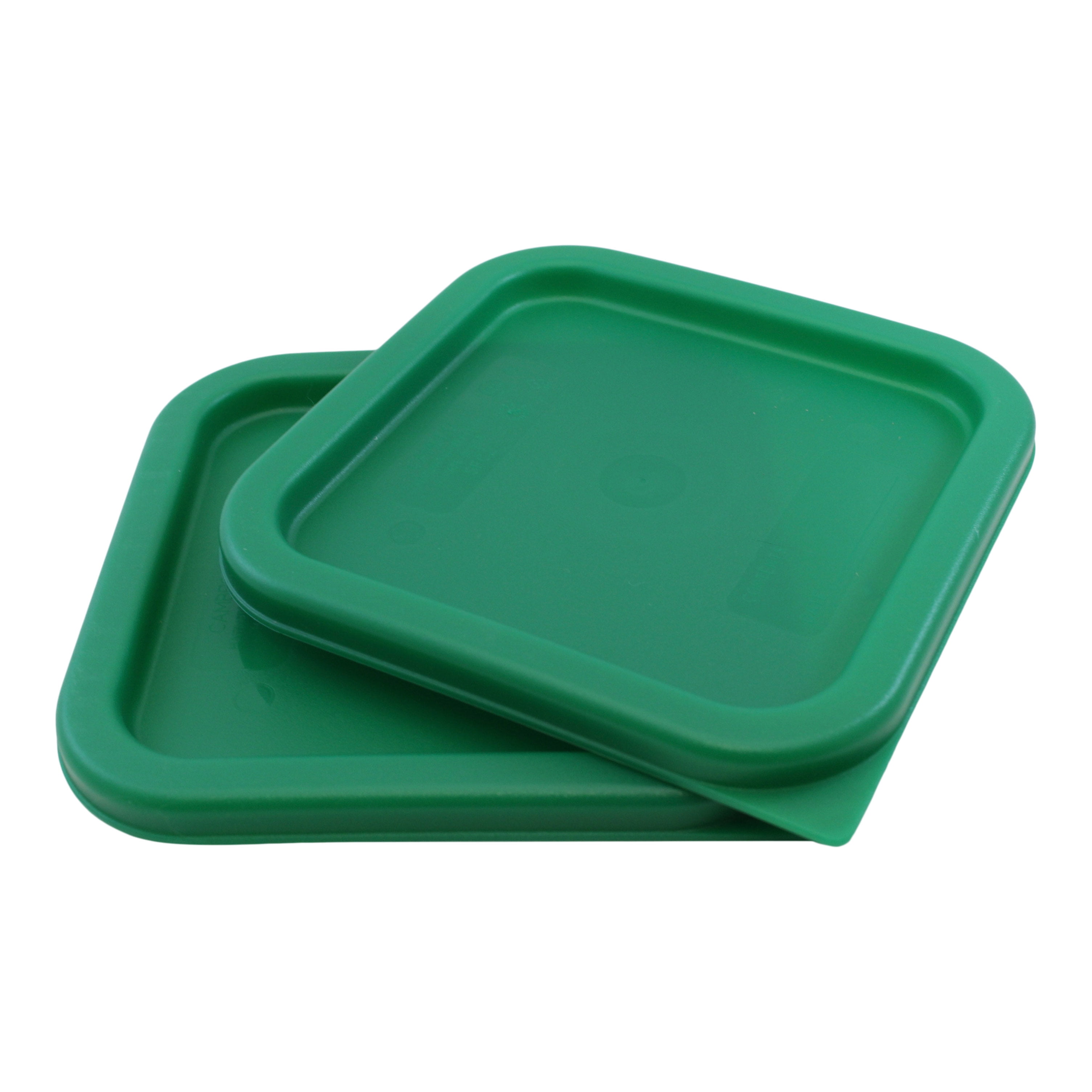 Cambro Food Storage Containers Replacement Lids, 2 and 4 Quart Square Container Lids 2 Pack, Pan
