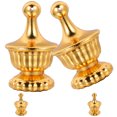 thumbnail image 1 of KAKOWELY 4pcs Decorative Lamp Shade Finials Gold for Home Decor, 1 of 5
