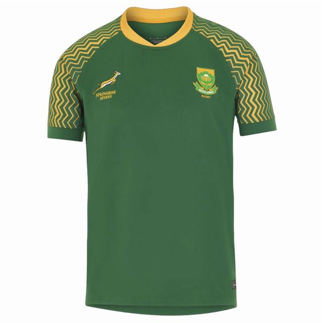 Maillot d'Entraînement Rugby Manches Courtes Domicile Nrl Sept Afrique du Sud 2025-S