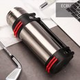 thumbnail image 4 of Inteprter Taza térmica con correa de acero de alta capacidad, hervidor de aislamiento eficiente, café, té, termo al aire libre, viaje en Teteras Plata, 4 of 6
