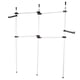 thumbnail image 2 of Perchero de ropa, herramientas portátiles para colgar ropa interior, resistente, ajustable, para colgar ropa, armario, 3 postes, 4 barras EOTVIA NO, 2 of 6