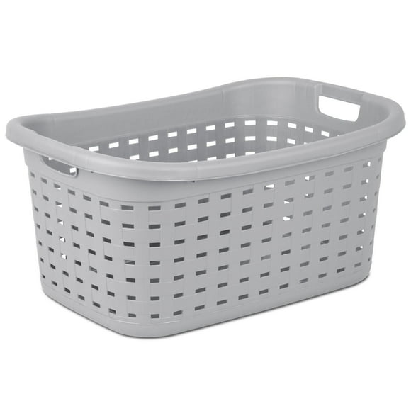Panier à linge tressé de Sterilite en gris