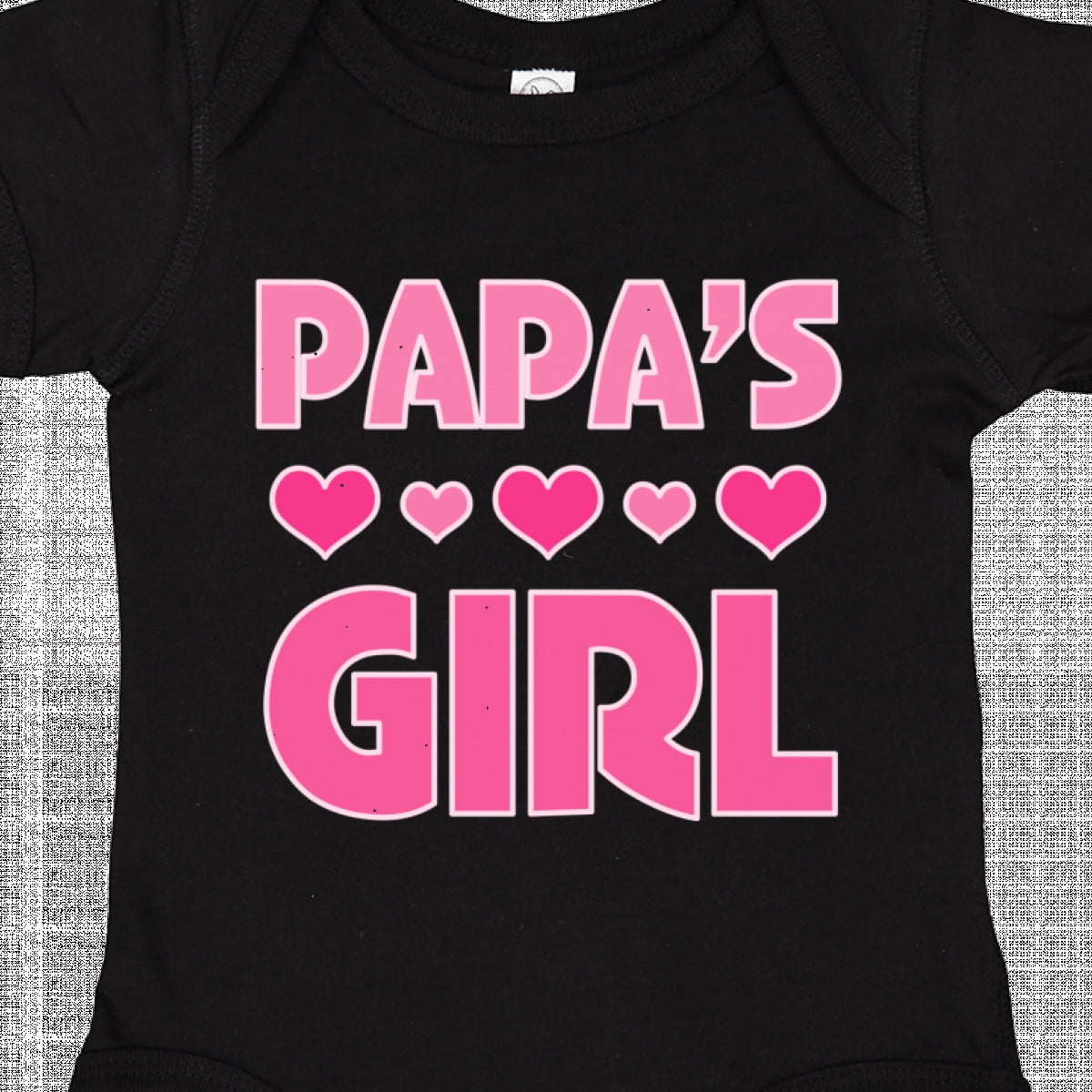 Inktastic Papas Girl Granddaughter Girls Baby Bodysuit