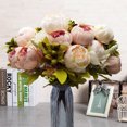 thumbnail image 4 of Advancent Aplicación amplia del arreglo artificial elegante y mantenimiento bajo interior o al aire libre Flores artificiales blanco, 4 of 6