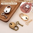 thumbnail image 4 of Candado Mini Oso Uxcell, Pequeño Candado Decorativo de Metal, Candados Mini con Llaves para Diario, Maleta, Caja de Joyas, Mochila, Equipaje, Dorado, 4 of 7