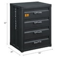 thumbnail image 6 of Acme Furniture 37956 26 x 20 x 32 in. Cargo 4-Drawer Chest, Gunmetal, 6 of 6