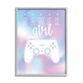 thumbnail image 4 of Stupell Industries Gamer Girl Pastel Typography Video Game Controller Framed Wall Art, 11 x 14, Design by Angela Nickeas, 4 of 5