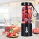 thumbnail image 5 of Licuadora eléctrica portátil de 530 ml, licuadora recargable por USB, procesador de alimentos, batidora de frutas, mini licuadora, taza A, 5 of 8
