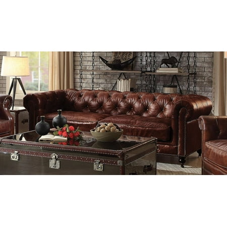 vintage dark brown leather