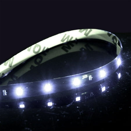 36 Inch Strip Fixture - 45-LED Strip White 12V Flexible Self-Adhesive SMD 1210 3ft / 36-inch