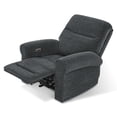 thumbnail image 3 of MCombo Wall Hugger Power Recliner Chair for Small Space RV Living Room, USB & USB-C Charging Ports, Modern Roll Arm Recliner, Fabric(Dark Grey), 3 of 10