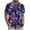 D, variant on Kilaqueen Men's Hawaiian Shirt Short Sleeve Button Down Lapel Shirt Tropical Floral Beach Vacation Summer Pullover Party Holiday Shirt