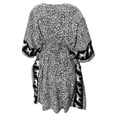 thumbnail image 5 of HAPPY BAY Women's Loose Bohemian Swimsuit Cover Ups 1X-2X Black-P795, 5 of 5
