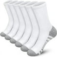 thumbnail image 4 of TOYAN Socks Men's Long Cotton Socks Black and White Autumn and Winter Medium Socks Basketball Sports Socks-5Packs, 4 of 4