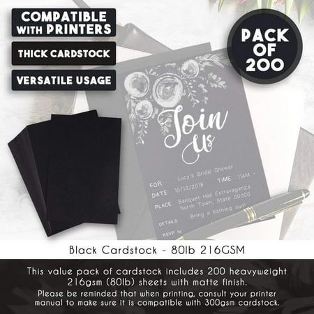 paper unruled stationery postcard invitation inches thick marketing material cardstock announcement 80lb 4x6 smooth pack card