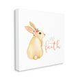thumbnail image 3 of Stupell Industries Have Faith Floral Rabbit Graphic Art Gallery Wrapped Canvas Print Wall Art, Design by Kim Allen, 3 of 7