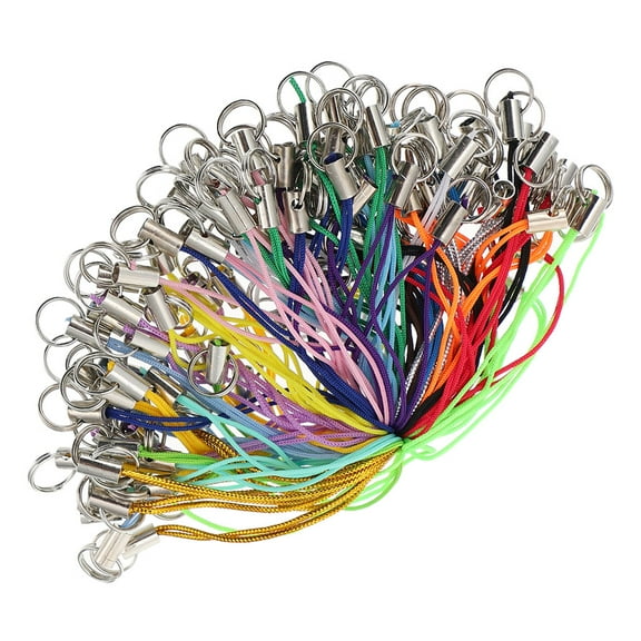 200 Pieces Mixed Color Phone Lanyards Keychain Straps Camera Hanging Ropes Accessories for Phones, Keys, and Small Gadgets