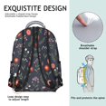 thumbnail image 5 of Pioneer Flower Floral Print Pattern Backpack for School, Cute School Bag with Adjustable Shoulder Straps and Padded Back, 15.3"x11"x7.1", 5 of 5