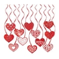 thumbnail image 4 of 12 Uds. Decoraciones en forma de remolino para el Día de San Valentín, suministros de remolinos de corazón, colgante de amor romántico para fiesta de mayimx Colgante de remolino colgante, 4 of 9