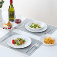thumbnail image 2 of 12 Piece Dinnerware Set ，Chip Resistant, Dinnerware Sets, Plates, Dishes, Bowls, Service for 4, Black And White, 2 of 10