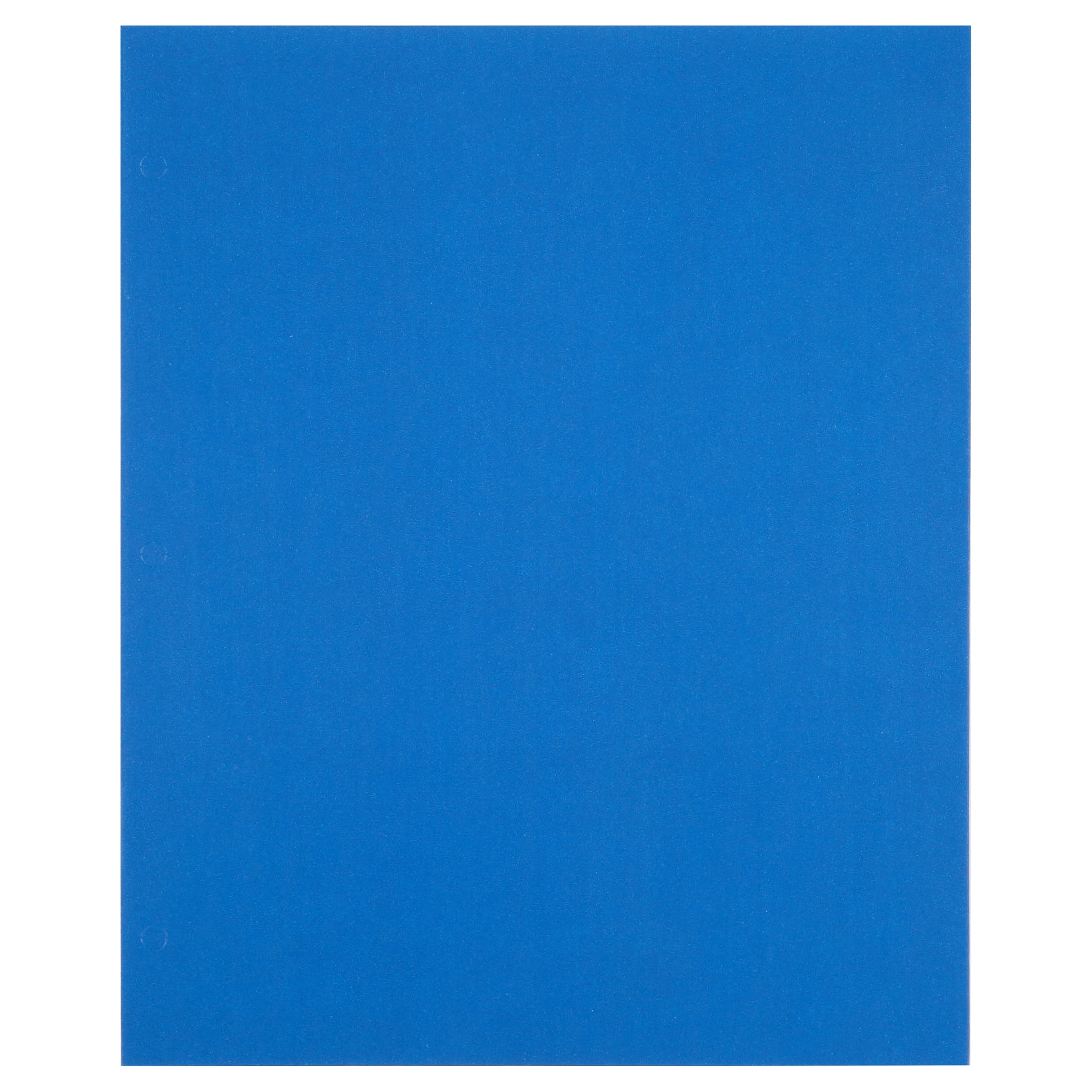 Two Pocket Portfolio Folders, 50-Pack, Blue, Letter Size Paper Folders, by Better Office Products, 50 Pieces, Blue
