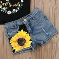 thumbnail image 4 of Sinhoon Baby Girls Sleeveless Vest Sleeveless Tops+Denim Shorts Clothes 2Pcs Outfits Sunsuit, 4 of 9