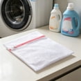 thumbnail image 4 of Bolsa de Lavandería de Bolsa con Cierre Reforzado, Bolsa de Lavado Anti Delicado, Red Protectora para Lavar Lencería Calcetines Ropa Diaria Cuidado de Lavandería Del Hogar, Blanco, M, 4 of 6