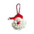 thumbnail image 2 of KOYPTL Crochet Christmas Tree Decorations for Home Decor Handmade Fabric Snowflakes Santa Sweater Tree Stocking Christmas Pendant,Christmas Hanging Ornament for Xmas Tree Holiday Decor Xmas Gifts, 2 of 6