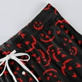 thumbnail image 6 of WTOBBY Men's Casual Knitted Halloween Print Pajama Pants with Pockets,Soft Fabric for Home Wear and Sleepwear, Spooky Design Ideal for Relaxation and Holiday Comfort,Black L, 6 of 8