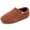 Brown, variant on Women's Soft Curly Full Slippers Fuzzy Men Lightweight House Cozy Loafer Shoes White 6