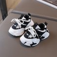 thumbnail image 4 of Lightweight Non-Slip Sports Shoes, Toddler Chunky Sneakers, Toddler Girl Slip On Shoes Toddler Running Shoes Athletic Shoes Lightweight Breathable Tennis Sports Sneakers, White US-8C/EU-24, 4 of 5