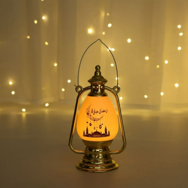 Lámpara de viento, lámpara de Ramadán, lámpara electrónica de Ramadán Eid, vela electrónica Eid, candelabro, diseño a prueba de futuro