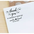 thumbnail image 3 of Printtoo Personalized&nbsp;Heavy Duty Blue Self Inking Wedding Favor Round Rubber Stamp Thank You For Celebrating Our Special Day Custom&nbsp;Stamper-45 mm, 3 of 6