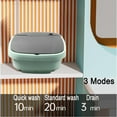 thumbnail image 3 of Portable Mini Washing Machine, 15L Small Foldable Washer Washing Machine with Drainage Basket, for Underwear Socks, for Camping Travelling Apartment RV Laundry, 3 of 8