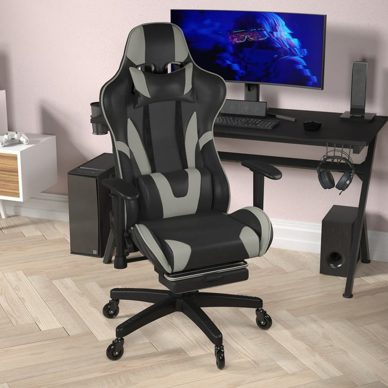 BizChair Gaming Chair Racing Computer Chair with Reclining Back