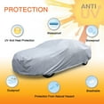 thumbnail image 2 of Unique Bargains PEVA Car Cover Outdoor All Weather Scratch Rain Snow Heat Resistant, 2 of 10