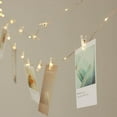 thumbnail image 3 of SIABC-100 LED Photo Clips String Lights - 33FT Fairy Lights with 50 Clips for Hanging Polaroid Pictures, USB Powered Photo Hanger Lights, Plug in Twinkle Lights for Room Party Decor, 3 of 4